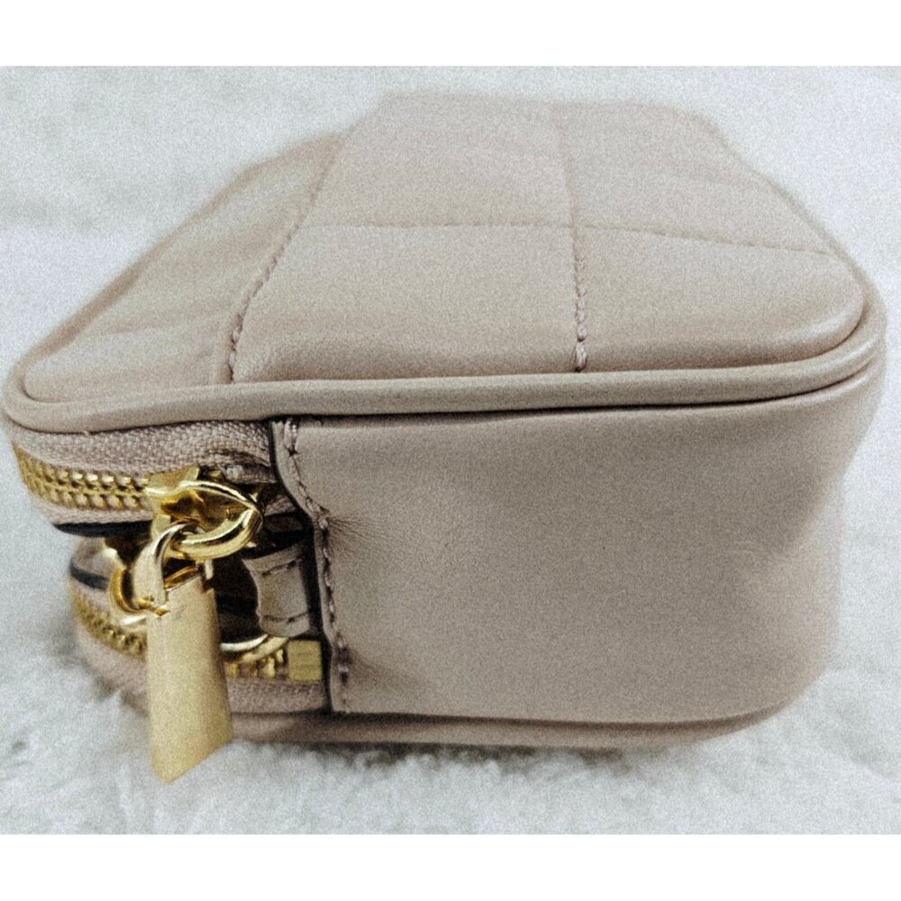 MICHAEL KORS Pale Blush Smooth Leather Jet Set Double Zip Small Camera Bag - Picture 7 of 16